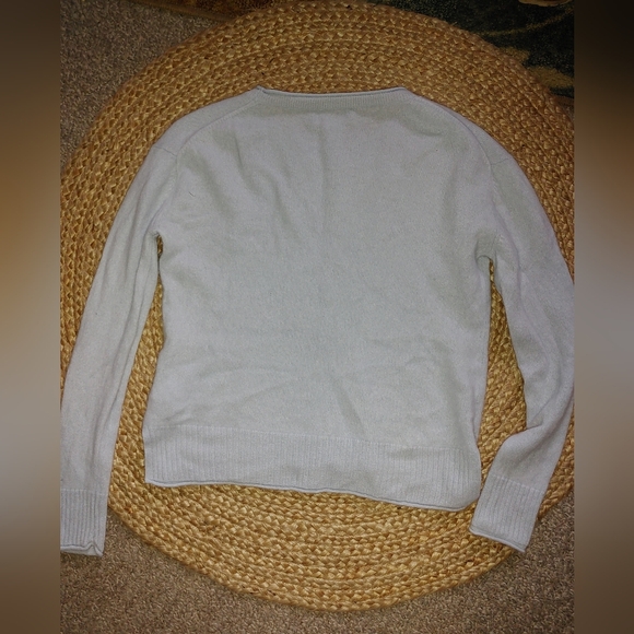 Rachel & Zoe Cashmere Sweater Sz.S powder blue - Picture 4 of 6